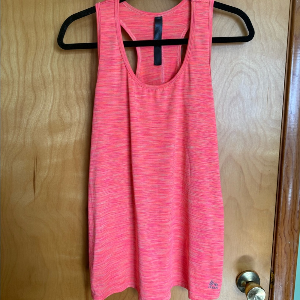 RBX Orange Pink Sleeveless Relaxed Tank Top